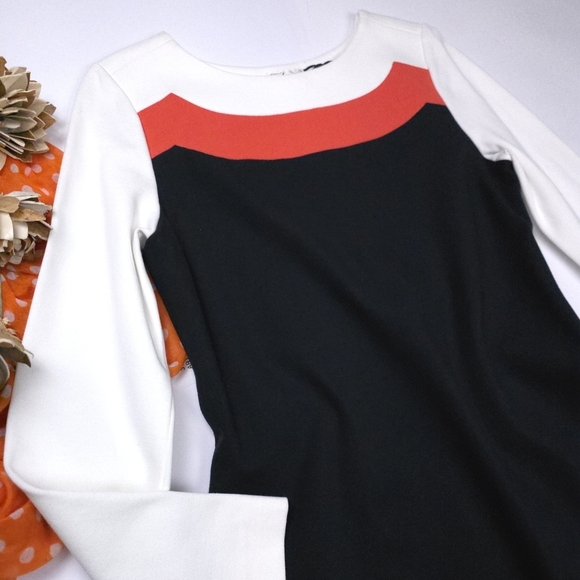 Milly Bergdorf Goodman Navy Color Block Dress Sz L - Picture 4 of 8